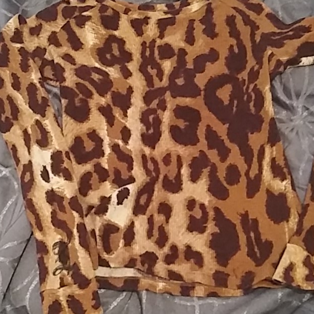L.a.m.b. Leopard Print Thermal Fall 2006 Rare! 🐆!